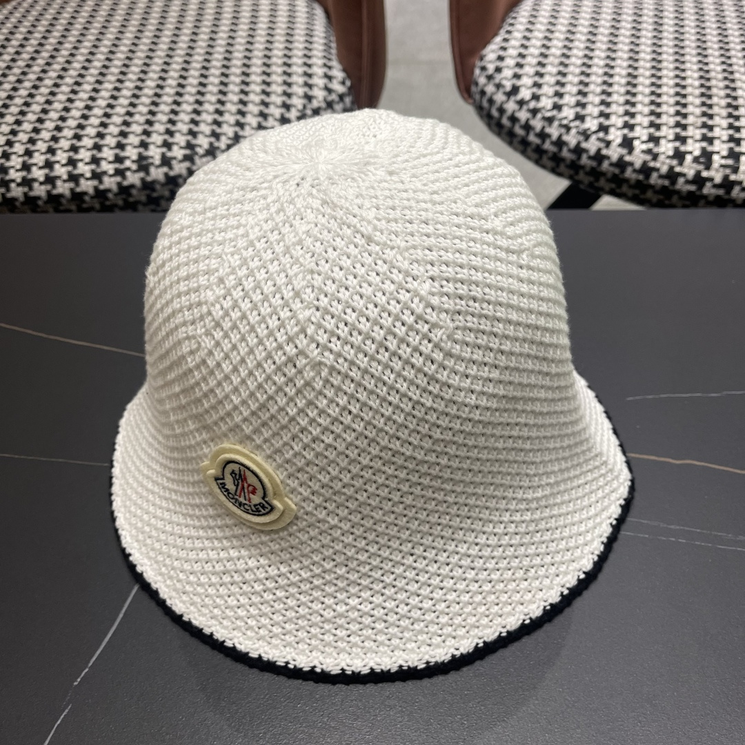 【MONCLER蒙口】拼色镂空渔夫帽子女夏季百搭透气遮阳帽日系显脸
小盆帽水桶太阳帽