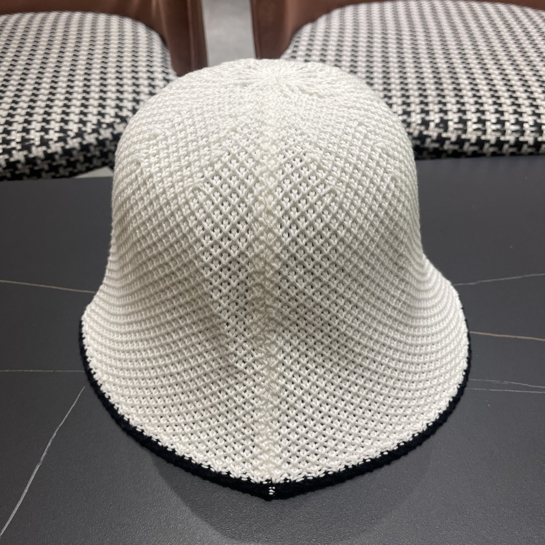 【MONCLER蒙口】拼色镂空渔夫帽子女夏季百搭透气遮阳帽日系显脸
小盆帽水桶太阳帽