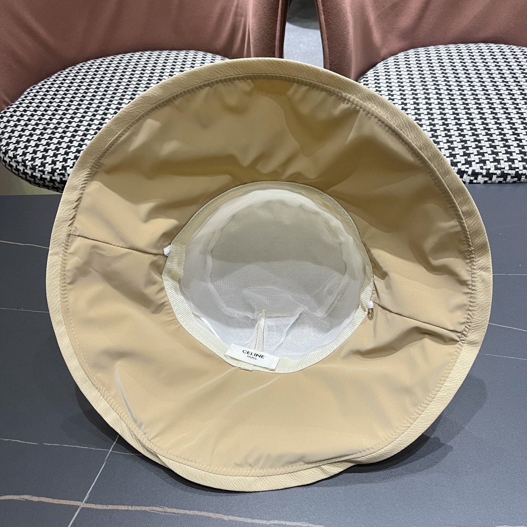  赛琳CELINE新款防晒大帽棚蝴蝶结渔夫帽，最好品质的，休闲大方，简约时尚，大家自己对比哦