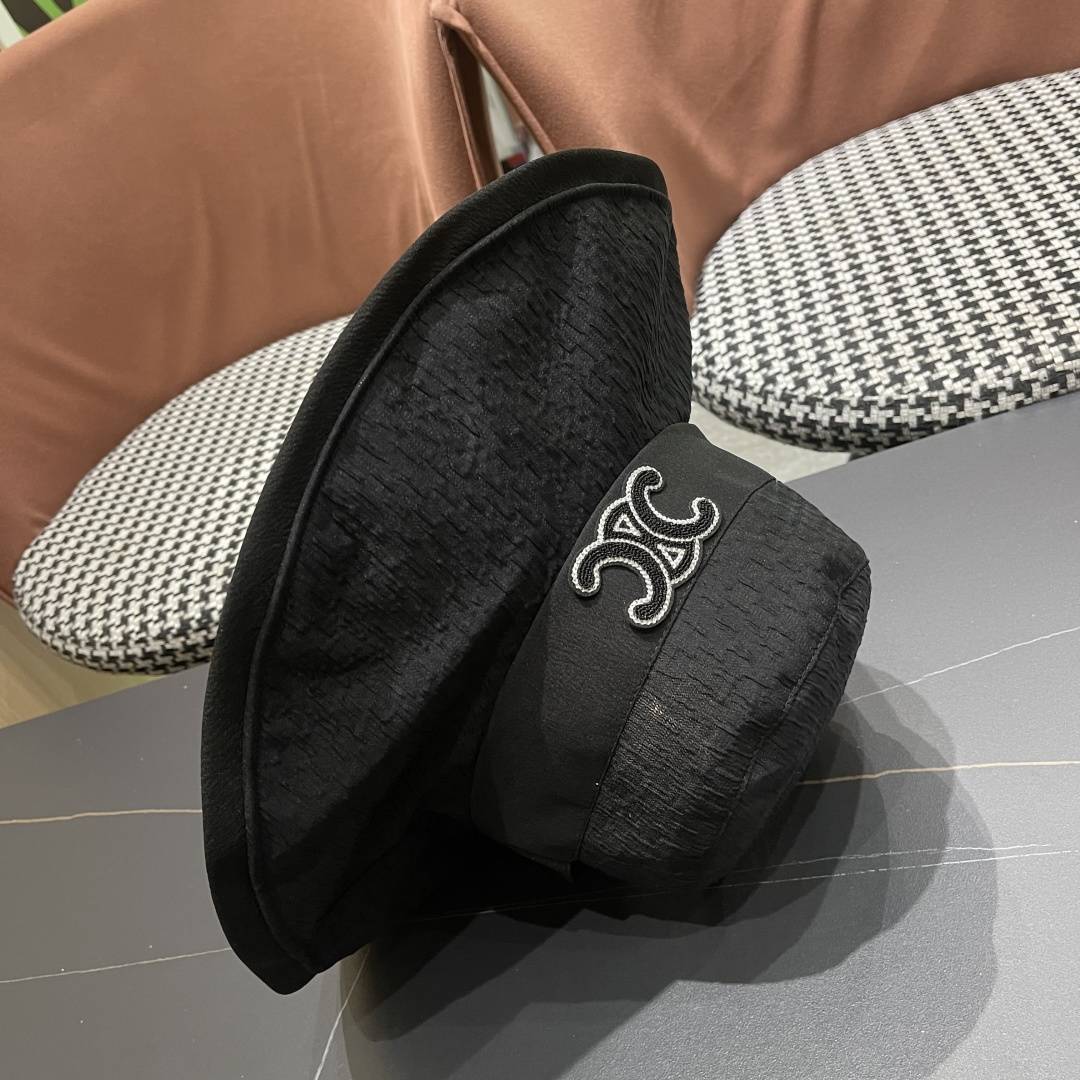  赛琳CELINE新款防晒大帽棚蝴蝶结渔夫帽，最好品质的，休闲大方，简约时尚，大家自己对比哦