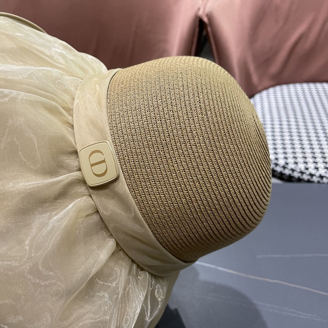 【DIOR迪奥】2025春夏新款韩版蝴蝶结简约防晒遮阳渔夫帽，🔆百搭日常款～出街必备