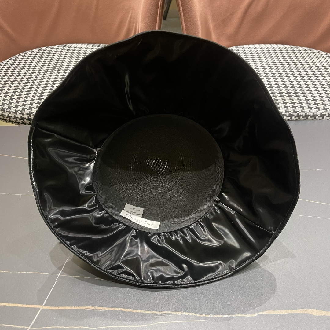 【DIOR迪奥】2025春夏新款韩版蝴蝶结简约防晒遮阳渔夫帽，🔆百搭日常款～出街必备