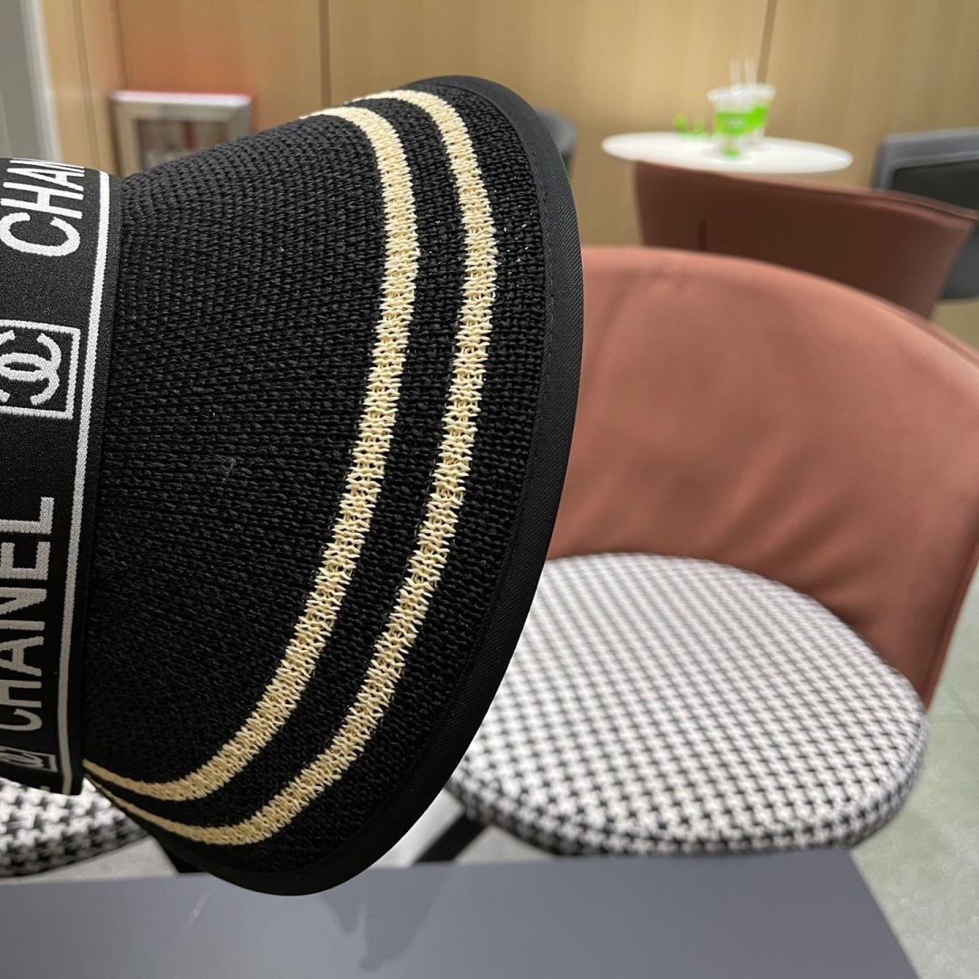  【CHANEL 香奈儿】2025新款独家款小香遮阳帽空顶帽，🔆遮阳百搭～休闲出街神器 巨防嗮！太爱了💕