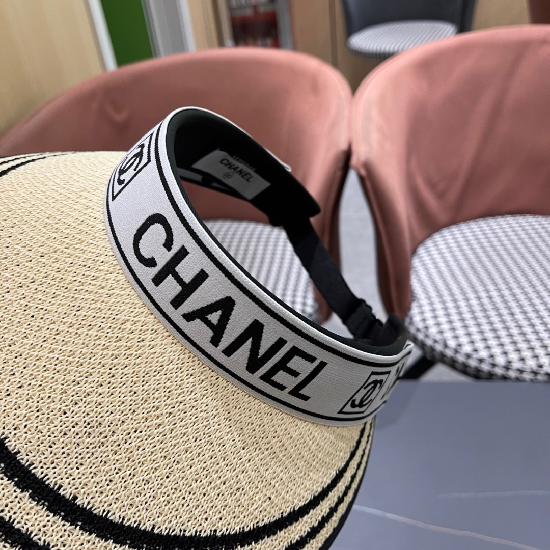  【CHANEL 香奈儿】2025新款独家款小香遮阳帽空顶帽，🔆遮阳百搭～休闲出街神器 巨防嗮！太爱了💕