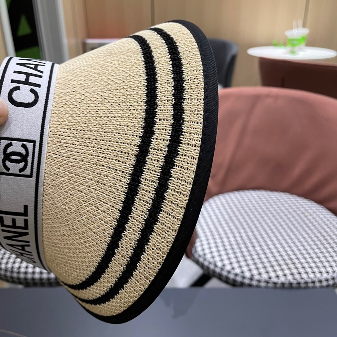  【CHANEL 香奈儿】2025新款独家款小香遮阳帽空顶帽，🔆遮阳百搭～休闲出街神器 巨防嗮！太爱了💕