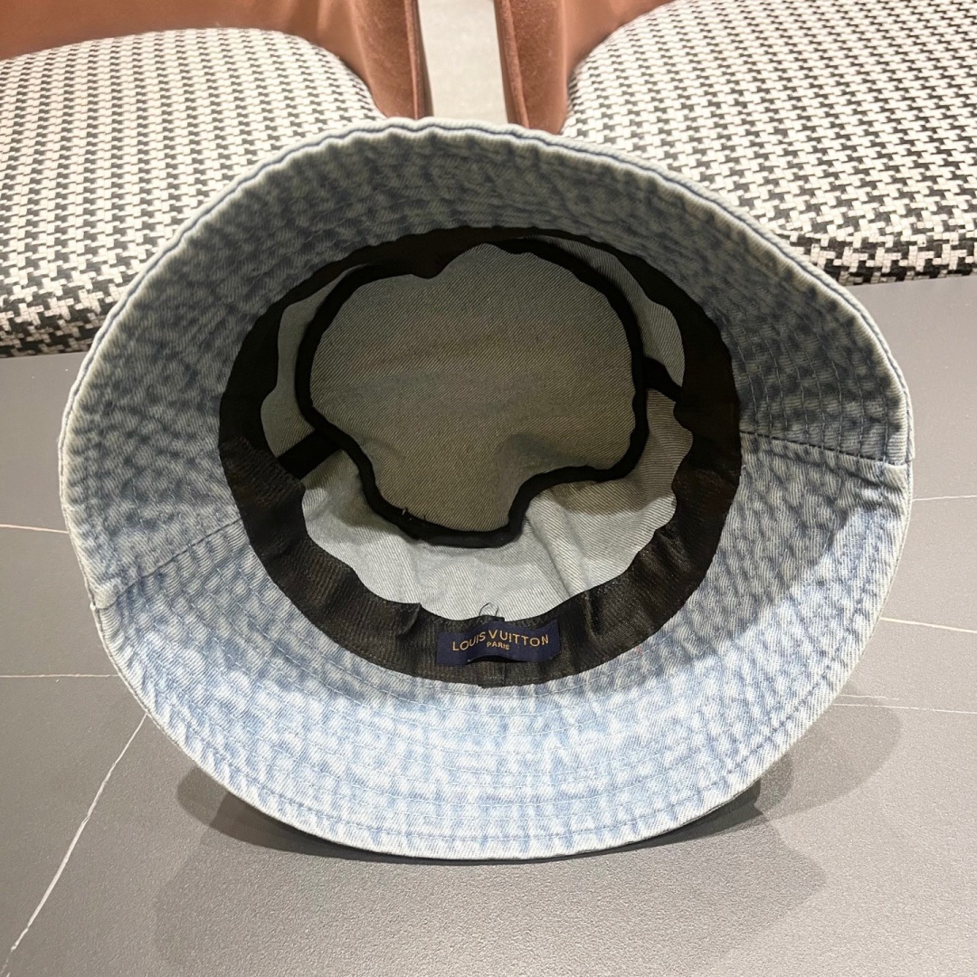  【LV路易威登】2025新款纯色牛仔男女款渔夫帽，超好搭配，闭眼入的一款