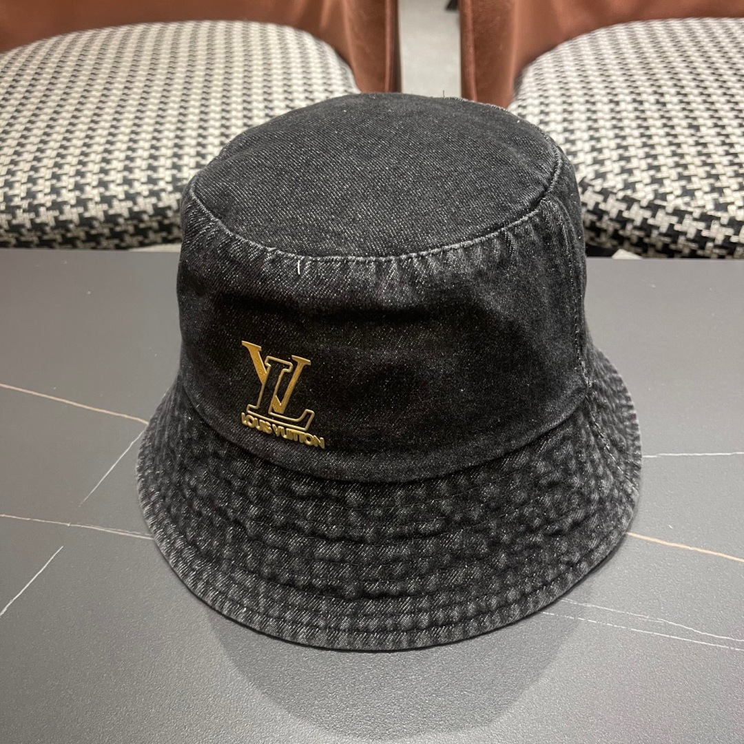  【LV路易威登】2025新款纯色牛仔男女款渔夫帽，超好搭配，闭眼入的一款