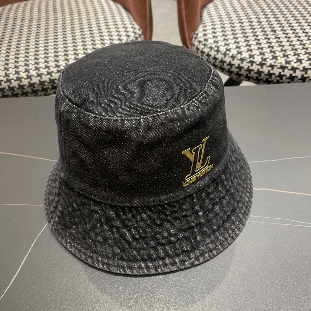  【LV路易威登】2025新款纯色牛仔男女款渔夫帽，超好搭配，闭眼入的一款