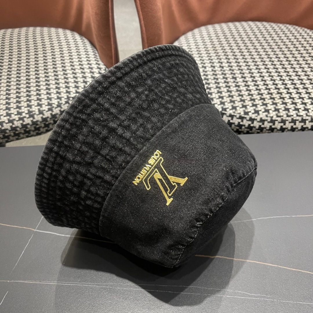  【LV路易威登】2025新款纯色牛仔男女款渔夫帽，超好搭配，闭眼入的一款