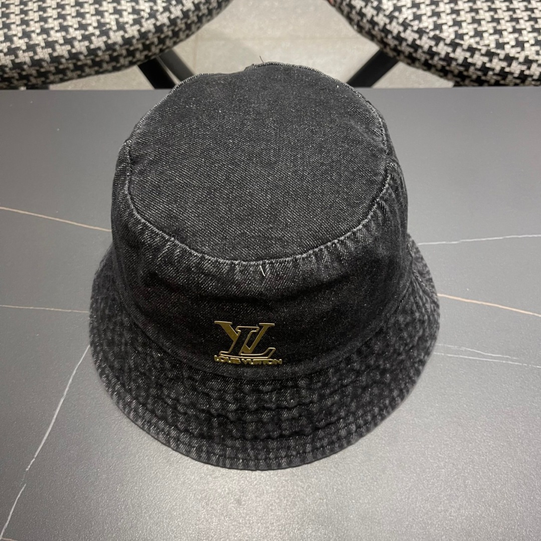  【LV路易威登】2025新款纯色牛仔男女款渔夫帽，超好搭配，闭眼入的一款
