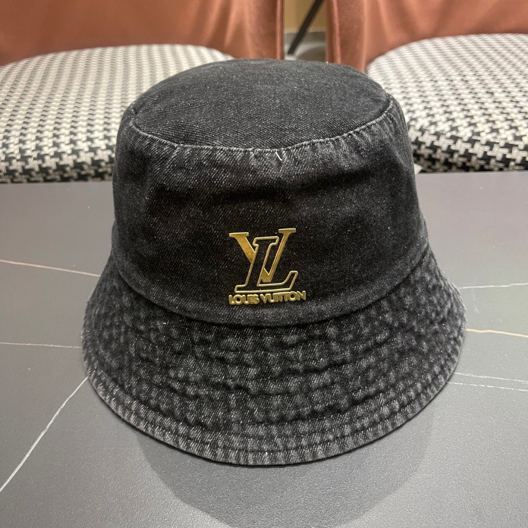  【LV路易威登】2025新款纯色牛仔男女款渔夫帽，超好搭配，闭眼入的一款
