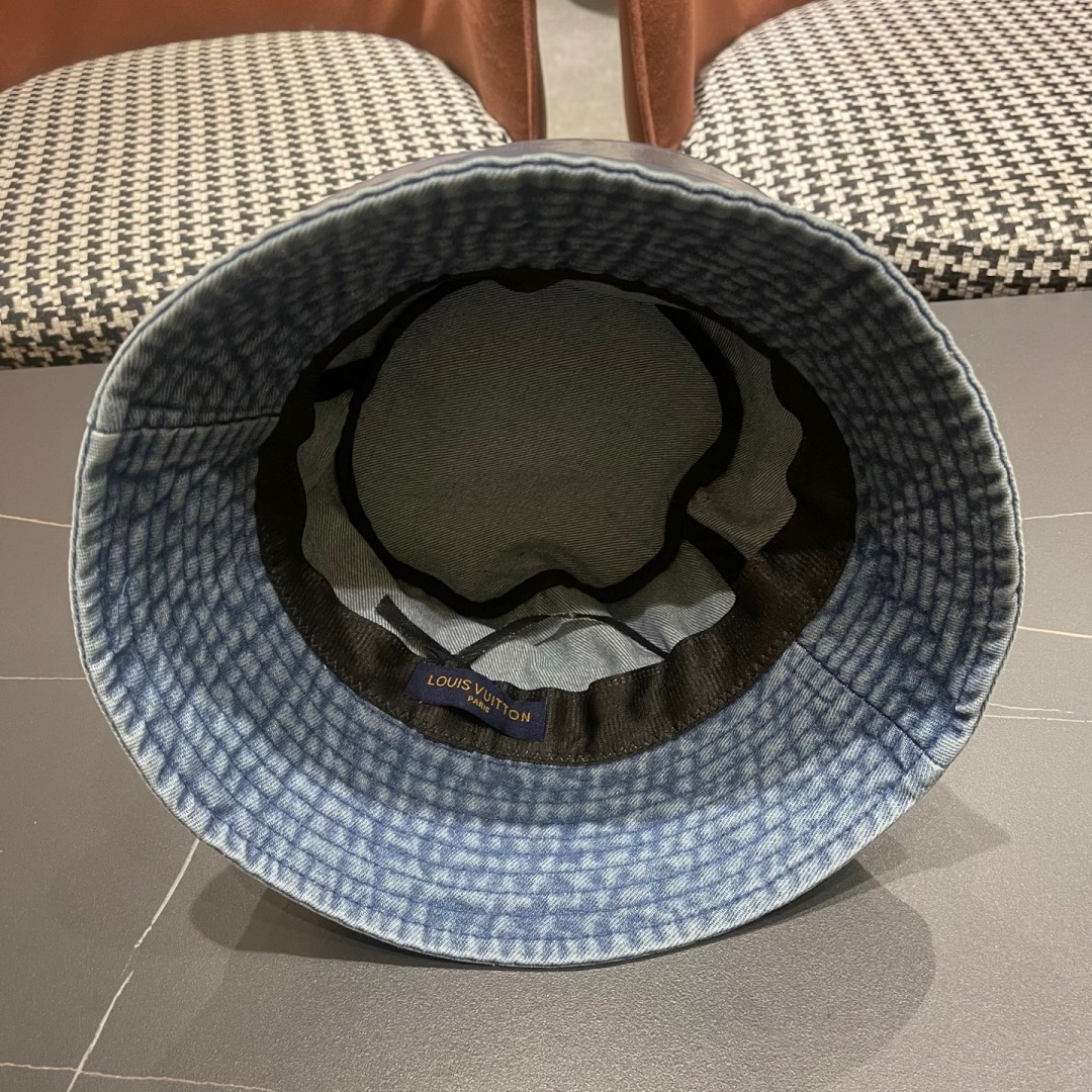  【LV路易威登】2025新款纯色牛仔男女款渔夫帽，超好搭配，闭眼入的一款