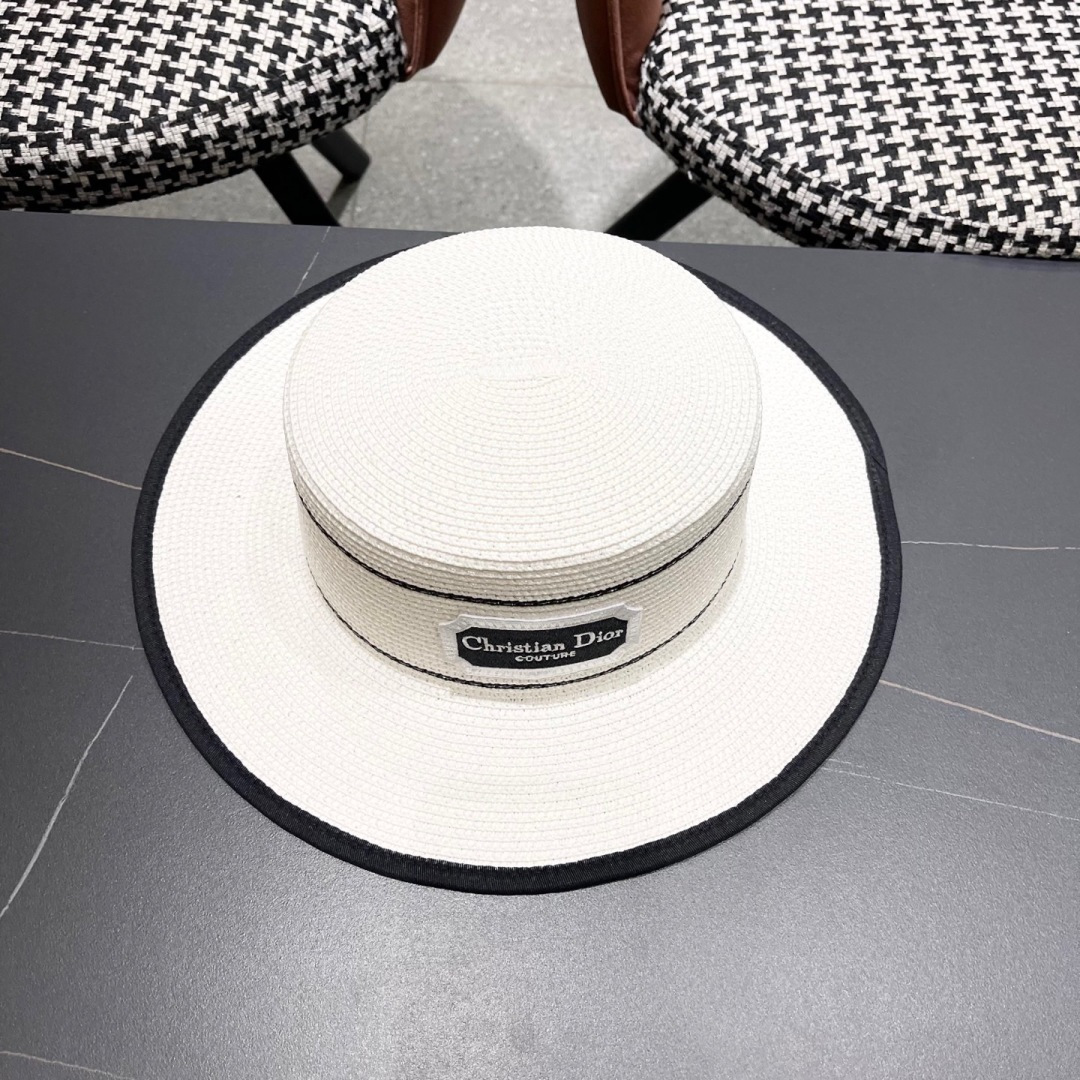  迪奥 Dior2025新款草帽，高级定制，名媛风，细节待上，夏季防晒防紫外线，出行必备，百搭好看