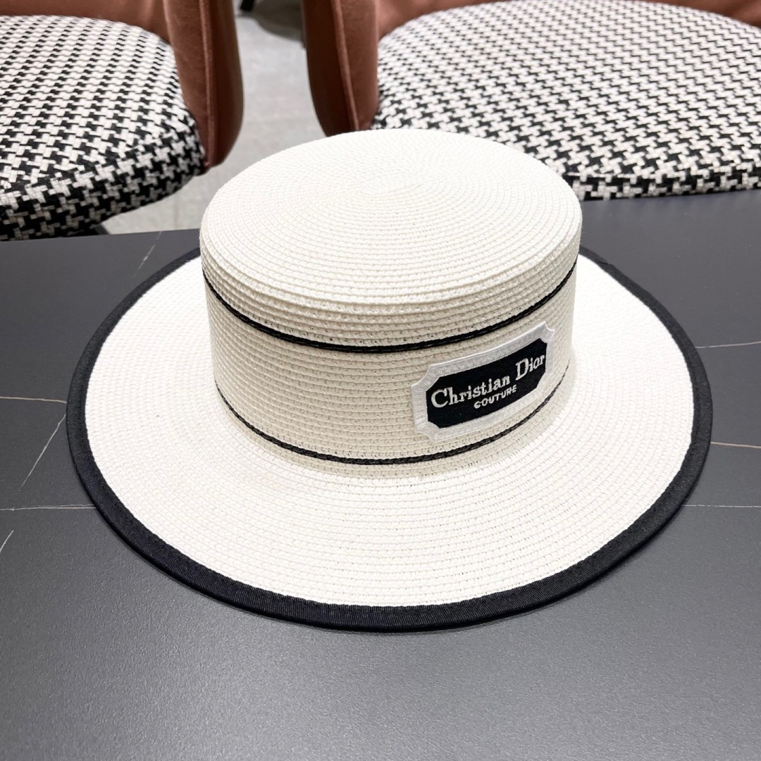  迪奥 Dior2025新款草帽，高级定制，名媛风，细节待上，夏季防晒防紫外线，出行必备，百搭好看