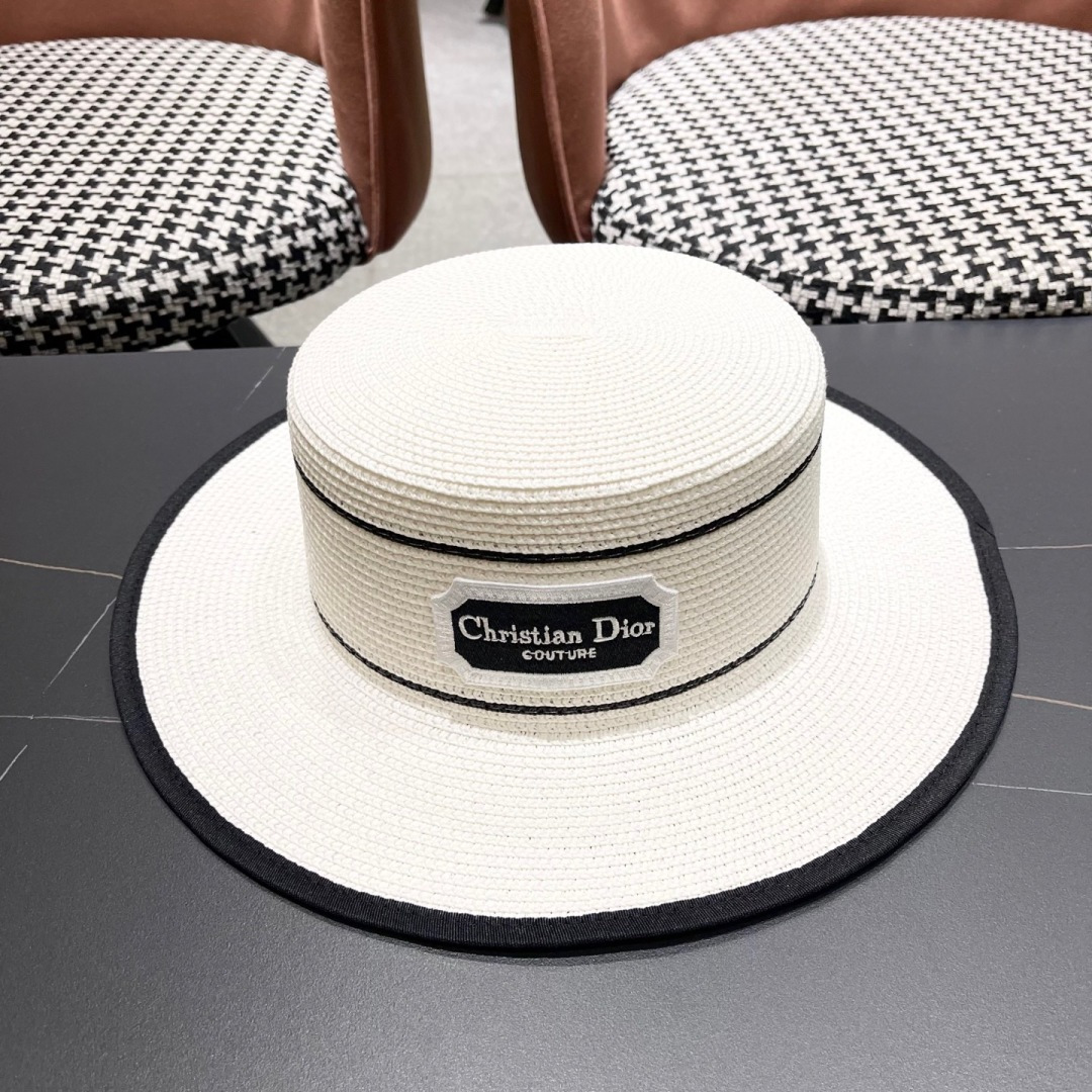  迪奥 Dior2025新款草帽，高级定制，名媛风，细节待上，夏季防晒防紫外线，出行必备，百搭好看