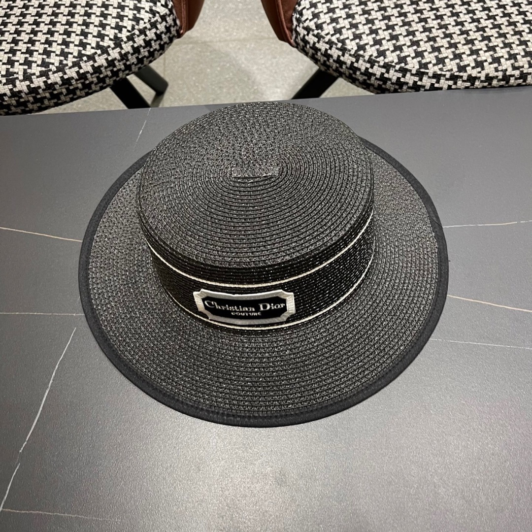  迪奥 Dior2025新款草帽，高级定制，名媛风，细节待上，夏季防晒防紫外线，出行必备，百搭好看