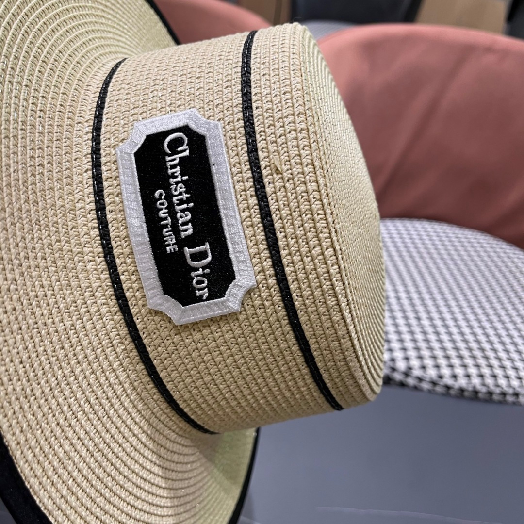  迪奥 Dior2025新款草帽，高级定制，名媛风，细节待上，夏季防晒防紫外线，出行必备，百搭好看