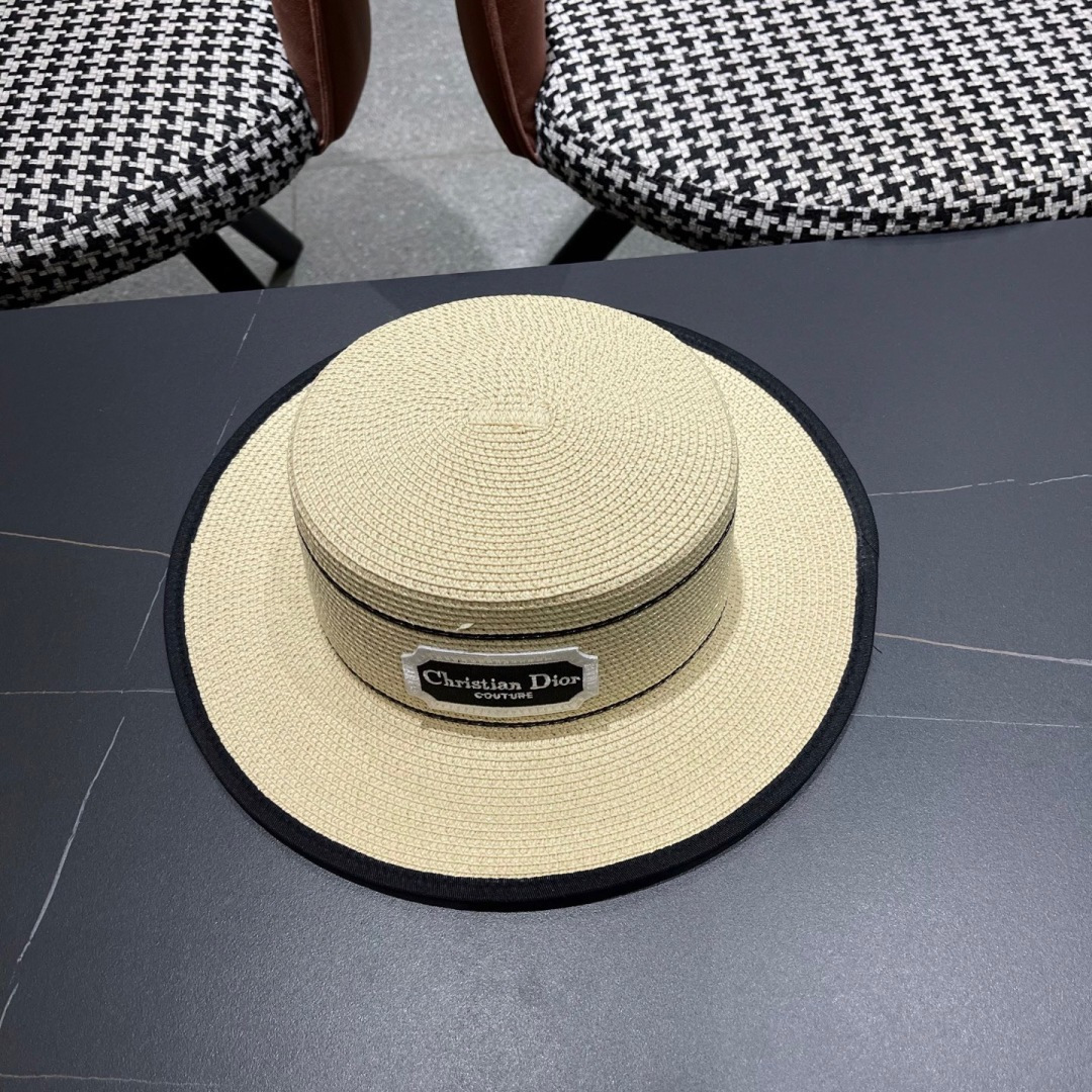 迪奥 Dior2025新款草帽，高级定制，名媛风，细节待上，夏季防晒防紫外线，出行必备，百搭好看
