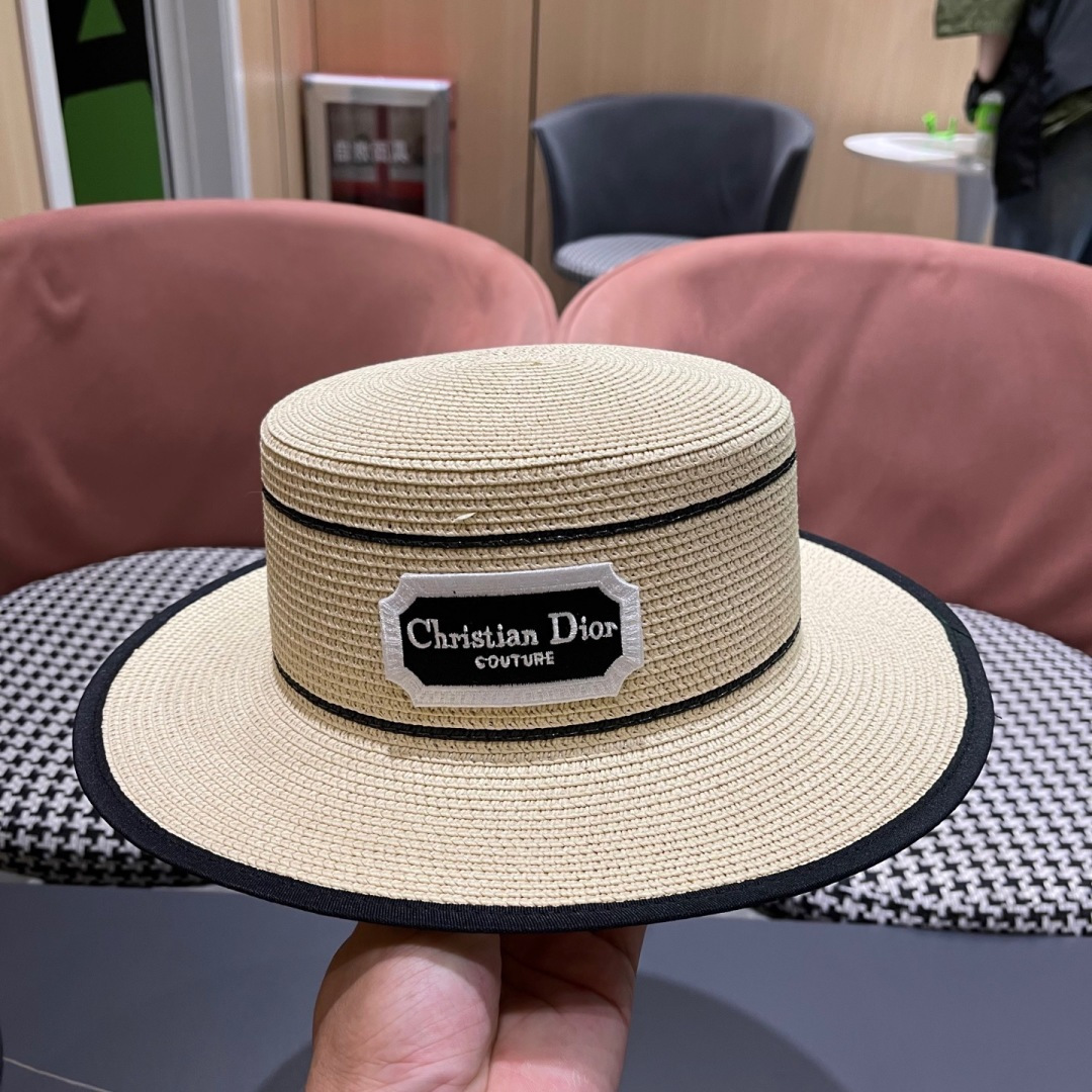  迪奥 Dior2025新款草帽，高级定制，名媛风，细节待上，夏季防晒防紫外线，出行必备，百搭好看