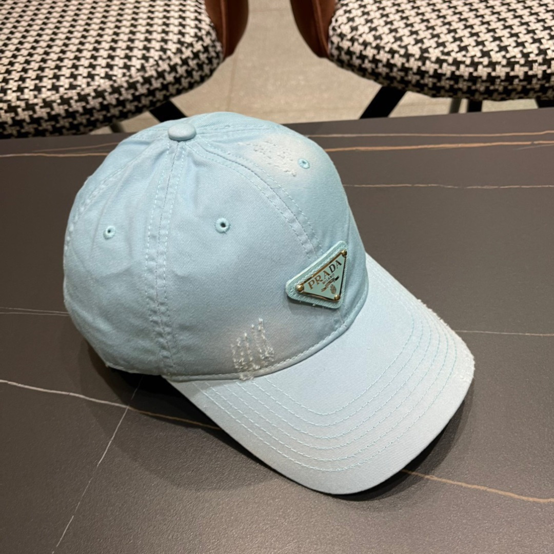 【普拉达】春夏新款大牌棒球帽，大牌款超好搭配，赶紧入手！