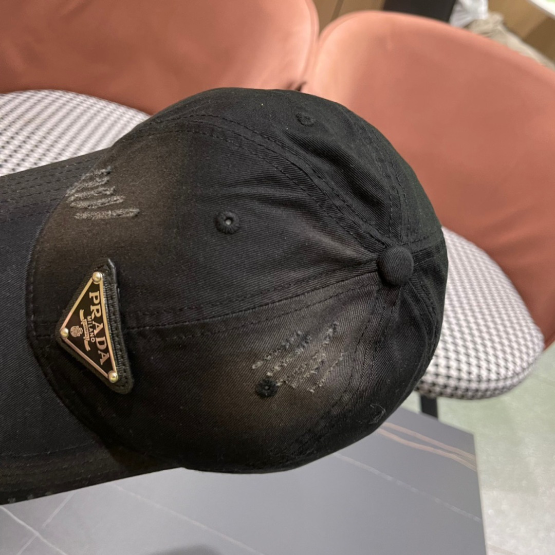 【普拉达】春夏新款大牌棒球帽，大牌款超好搭配，赶紧入手！
