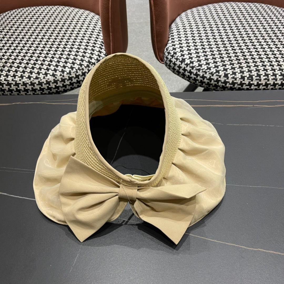 【Chanel香奈儿】2025夏款大檐空顶遮阳渔夫帽🌈 浪漫沙滩款！