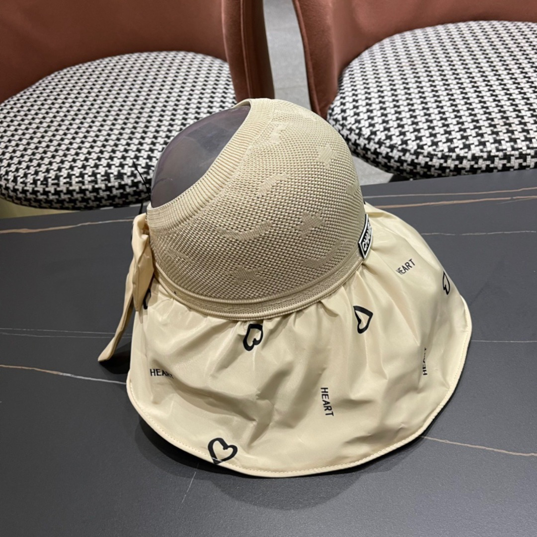 【Chanel香奈儿】2025夏款大檐空顶遮阳渔夫帽🌈 浪漫沙滩款！超美！
