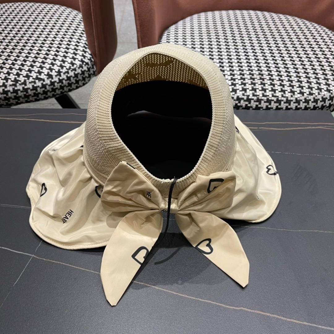 【Chanel香奈儿】2025夏款大檐空顶遮阳渔夫帽🌈 浪漫沙滩款！超美！
