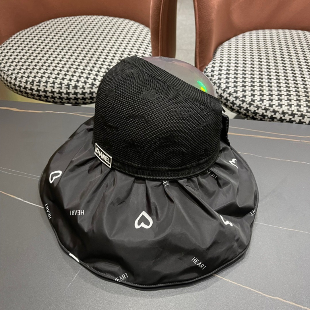 【Chanel香奈儿】2025夏款大檐空顶遮阳渔夫帽🌈 浪漫沙滩款！超美！
