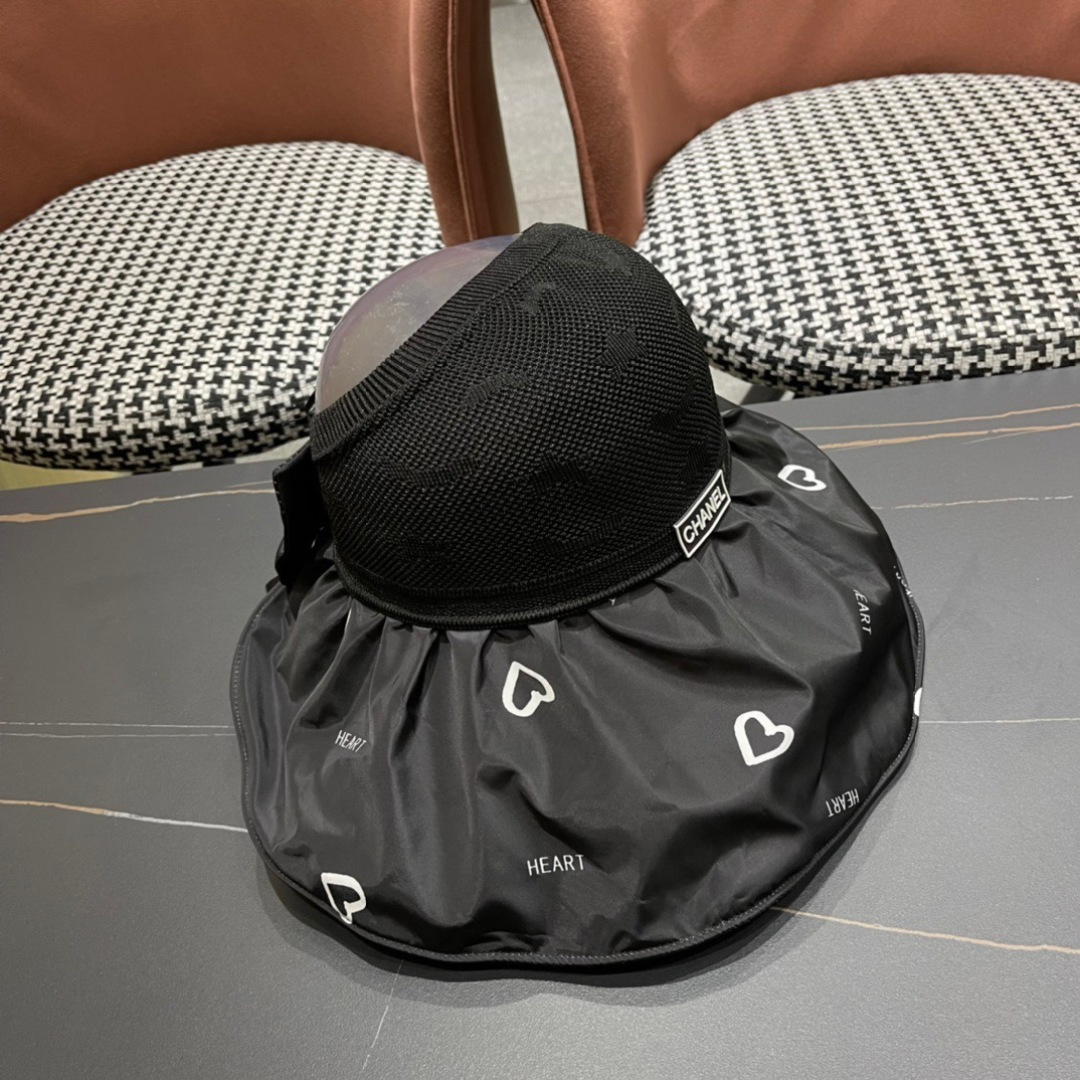 【Chanel香奈儿】2025夏款大檐空顶遮阳渔夫帽🌈 浪漫沙滩款！超美！
