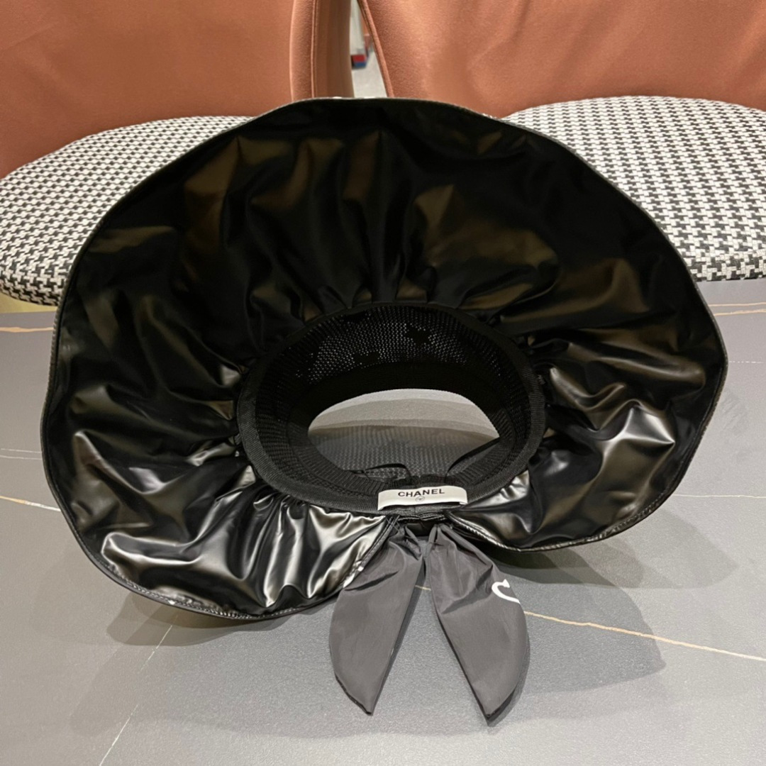 【Chanel香奈儿】2025夏款大檐空顶遮阳渔夫帽🌈 浪漫沙滩款！超美！
