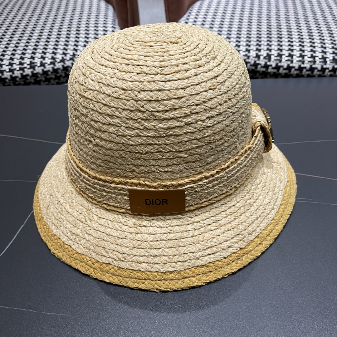 [Dior Hats]Dior summer high-end fashion chanel style high-end lafite sunscreen