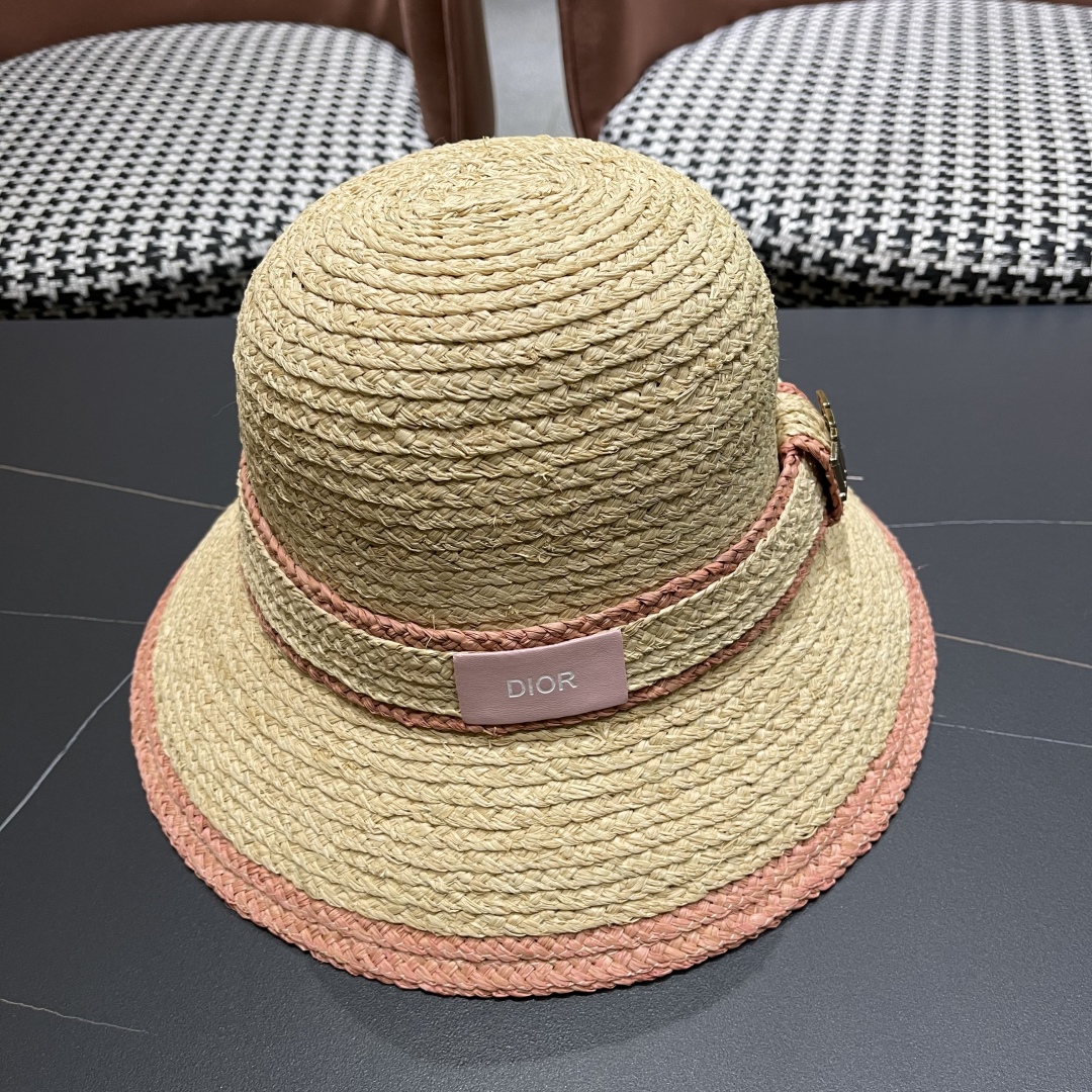 [Dior Hats]Dior summer high-end fashion chanel style high-end lafite sunscreen