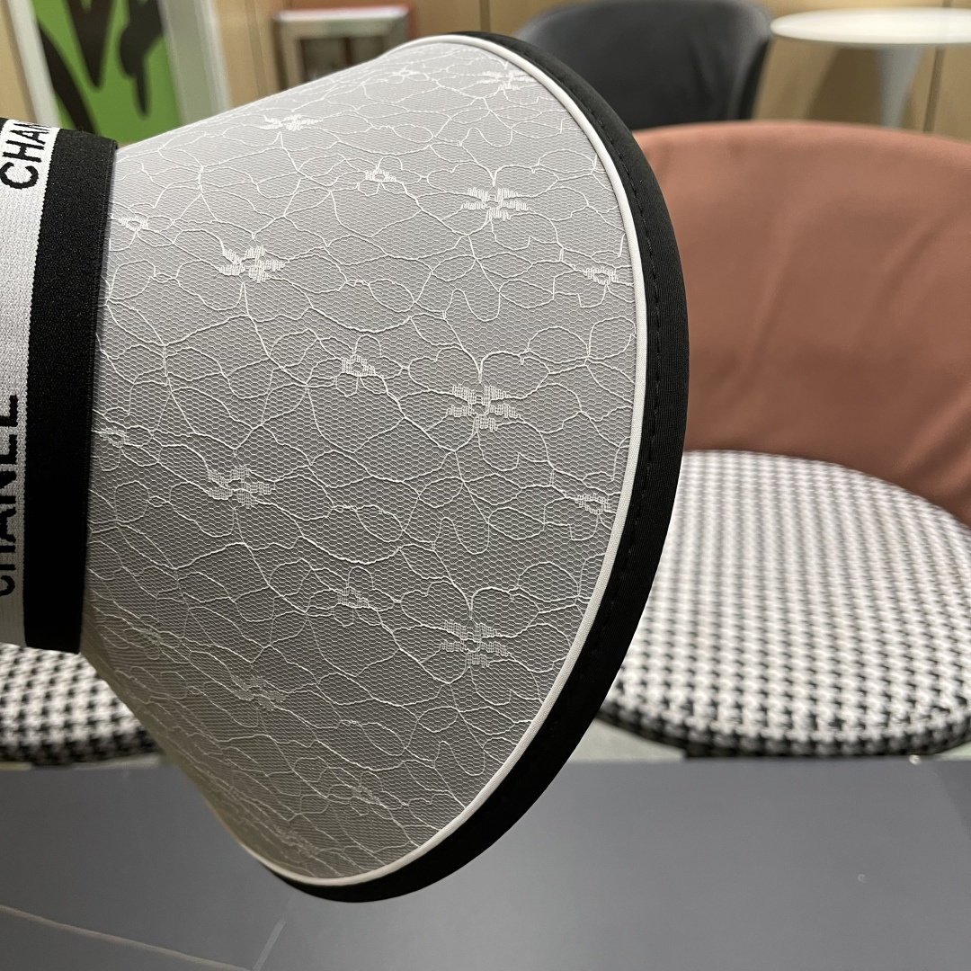  香奈儿Chanel遮阳帽女夏季韩版潮防紫外线户外骑车时尚空
顶大沿薄款防晒帽