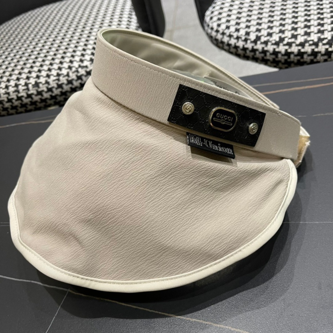  古奇GUCCI 2025爆款遮阳帽空顶帽，超方便！好搭！出街必备