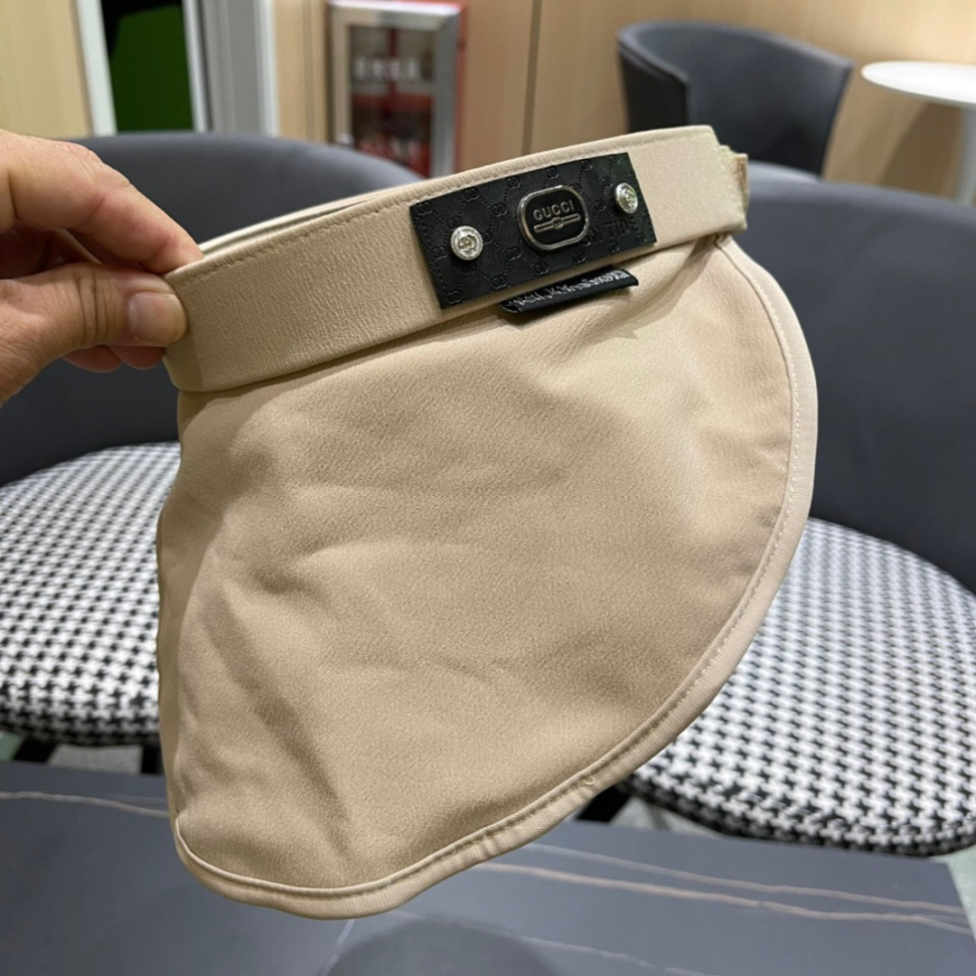  古奇GUCCI 2025爆款遮阳帽空顶帽，超方便！好搭！出街必备