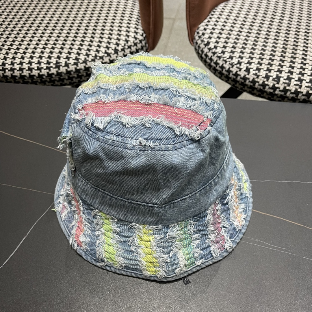  lv路易威登防晒盆韩牛仔百做渔夫春夏边高品质哈嘻遮阳帽
彩帽女旧搭帽街头