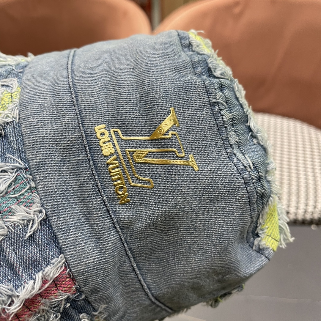  lv路易威登防晒盆韩牛仔百做渔夫春夏边高品质哈嘻遮阳帽
彩帽女旧搭帽街头