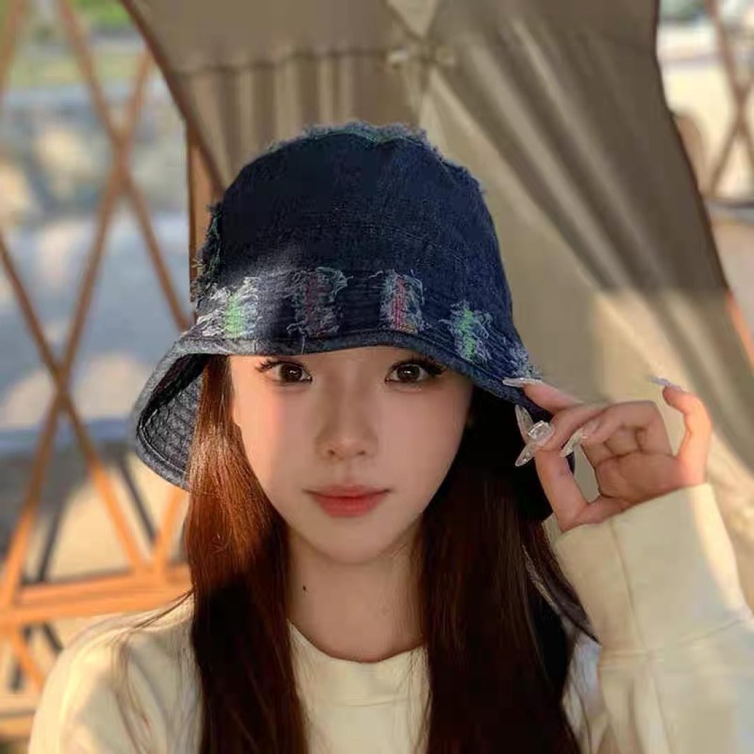  lv路易威登防晒盆韩牛仔百做渔夫春夏边高品质哈嘻遮阳帽
彩帽女旧搭帽街头