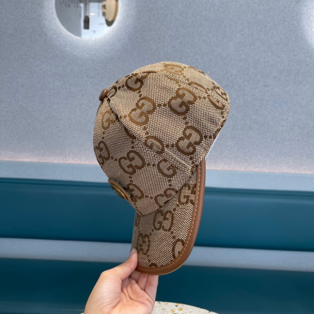   Gucci古奇2025新款棒球帽，原单货，帆布面料，男女通用，洗水标齐全，头围57cM
