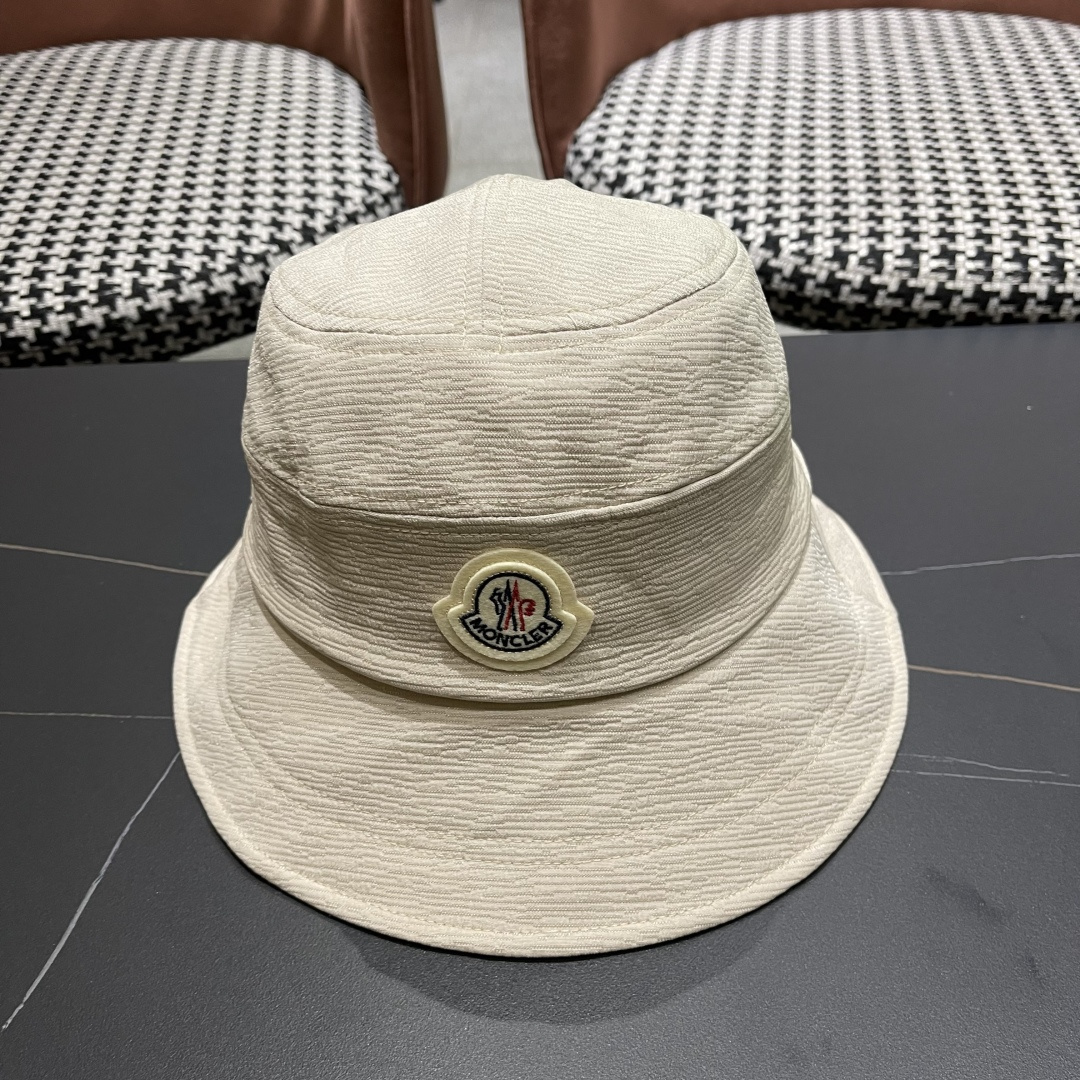  蒙口Moncler渔夫帽子女春夏2025新款高品质蝴
蝶结显脸小防晒遮