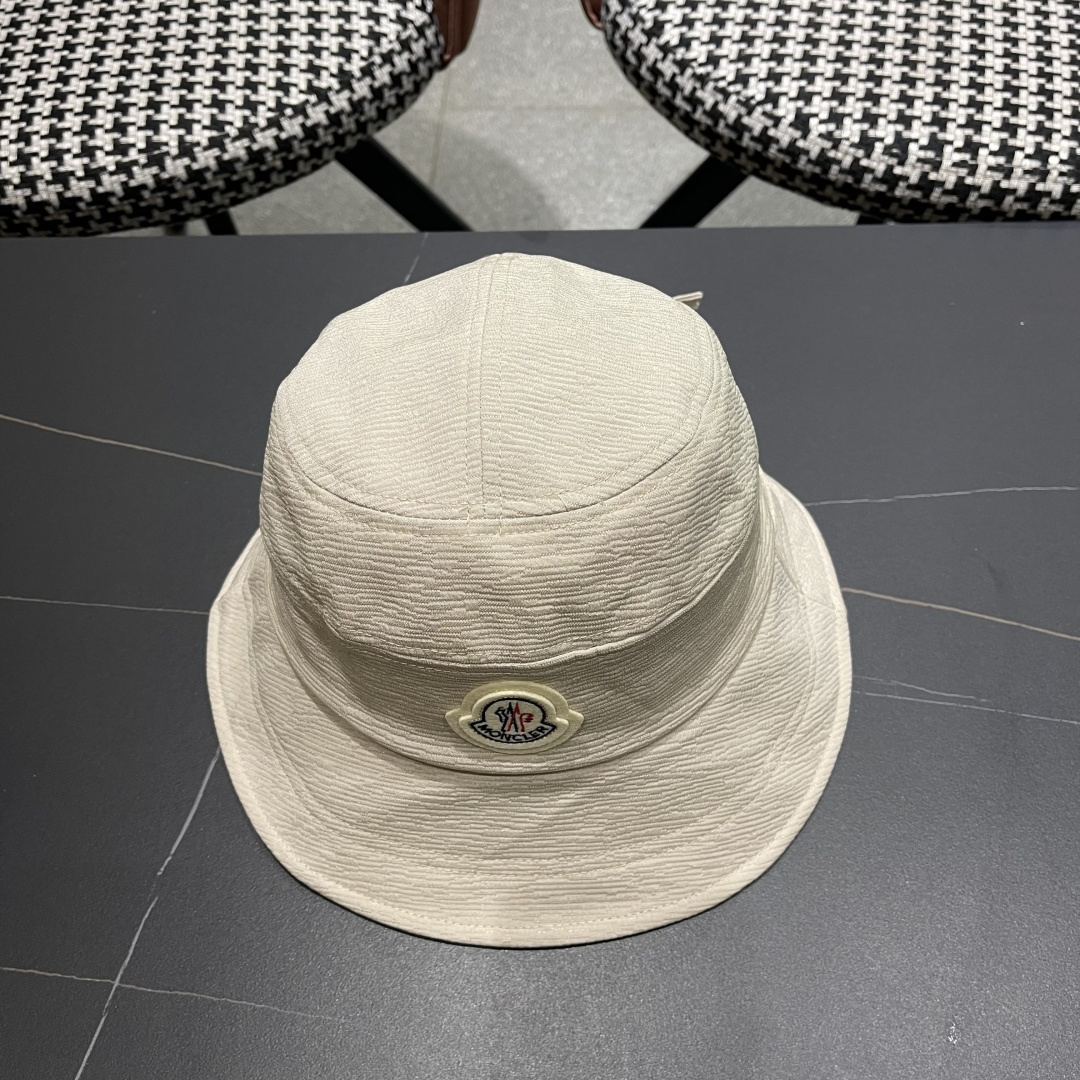  蒙口Moncler渔夫帽子女春夏2025新款高品质蝴
蝶结显脸小防晒遮