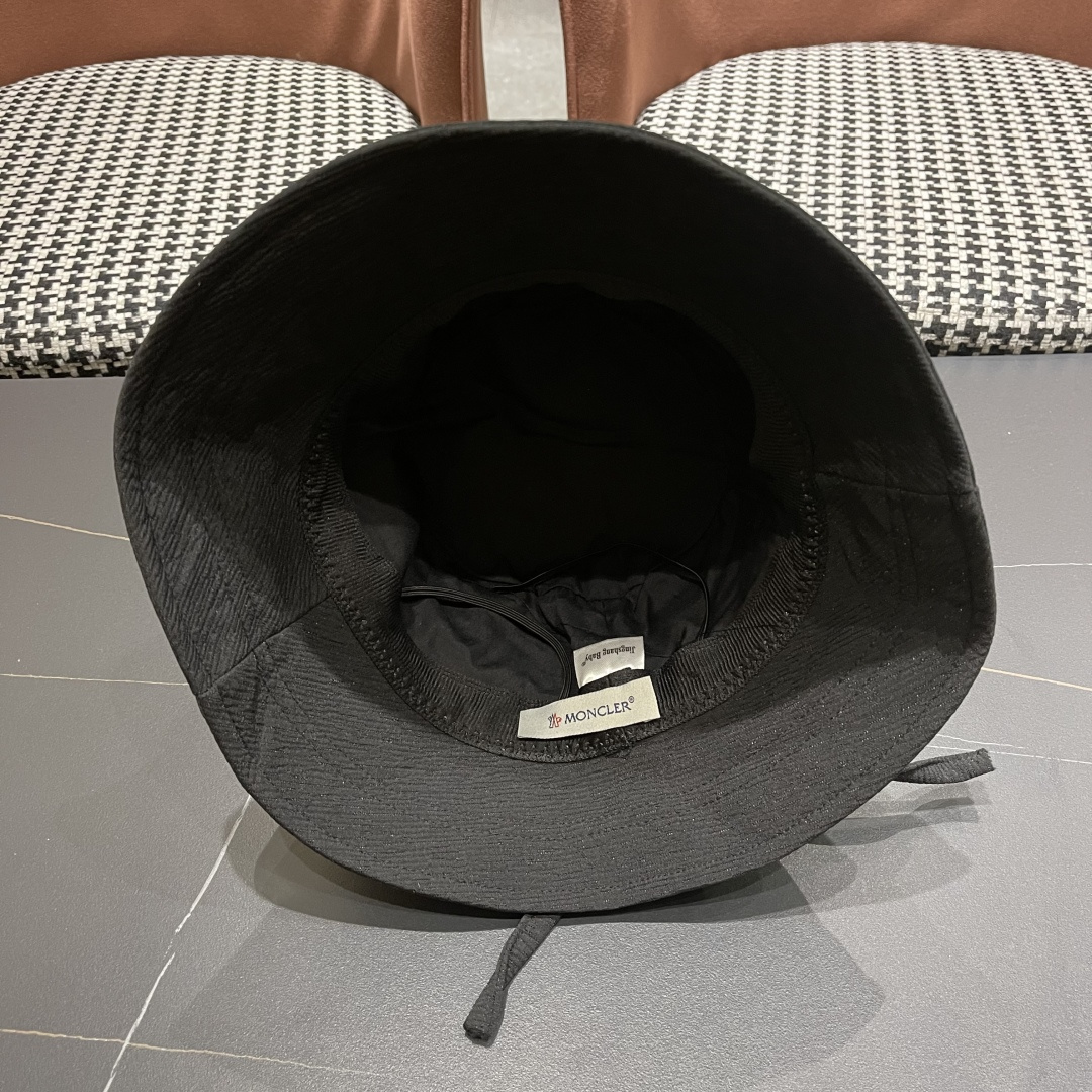  蒙口Moncler渔夫帽子女春夏2025新款高品质蝴
蝶结显脸小防晒遮