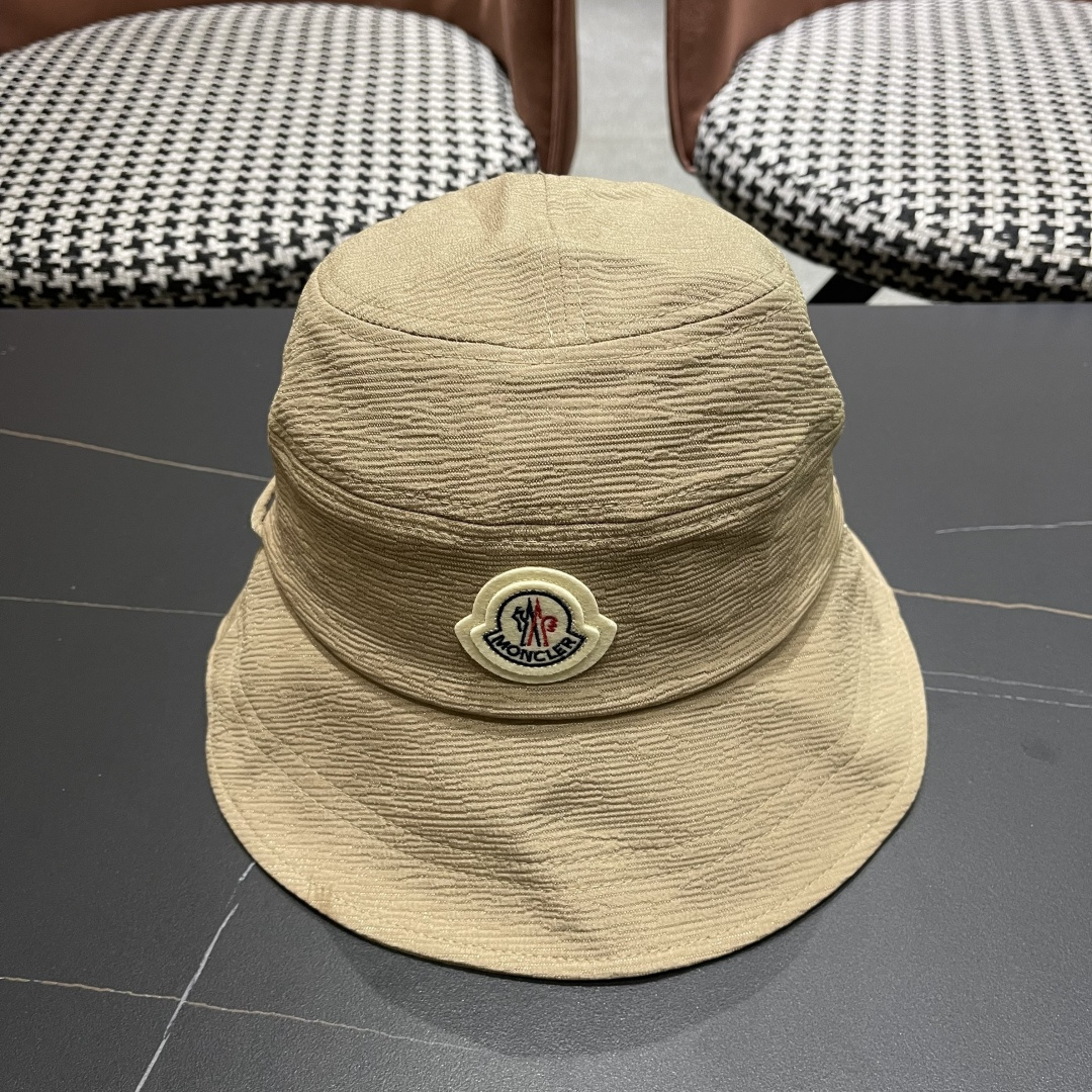  蒙口Moncler渔夫帽子女春夏2025新款高品质蝴
蝶结显脸小防晒遮