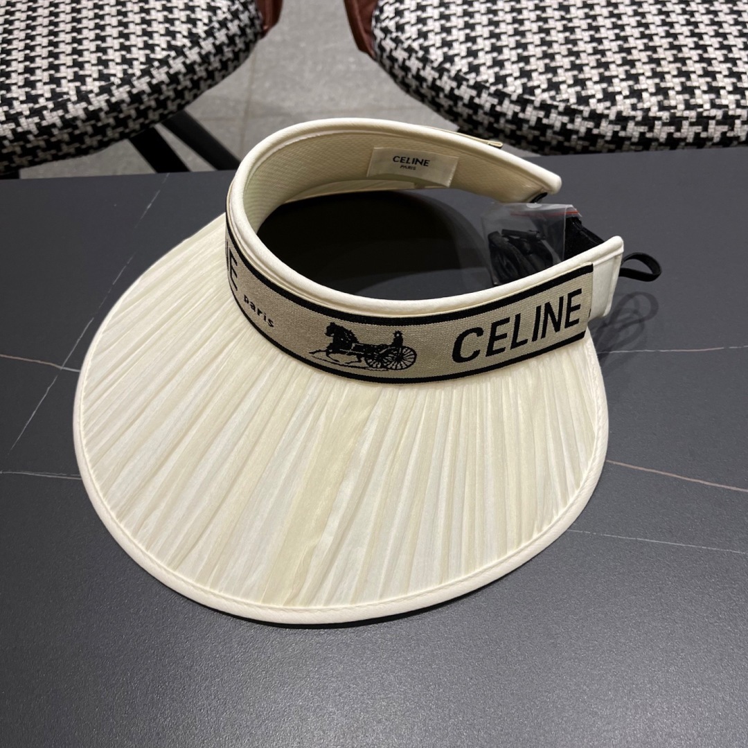 [Celine Hats]Celine Celine Arc de Triomphe Sunscreen Hat for FemaleNew type