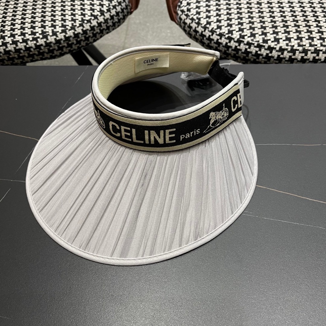 [Celine Hats]Celine Celine Arc de Triomphe Sunscreen Hat for FemaleNew type
