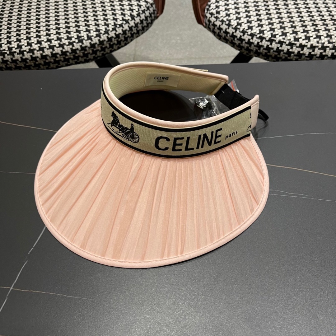 [Celine Hats]Celine Celine Arc de Triomphe Sunscreen Hat for FemaleNew type