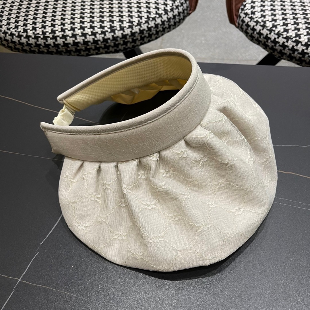  古奇 遮阳帽女防晒防紫外线可折叠太阳帽大帽檐空
顶帽子户外骑车防晒帽