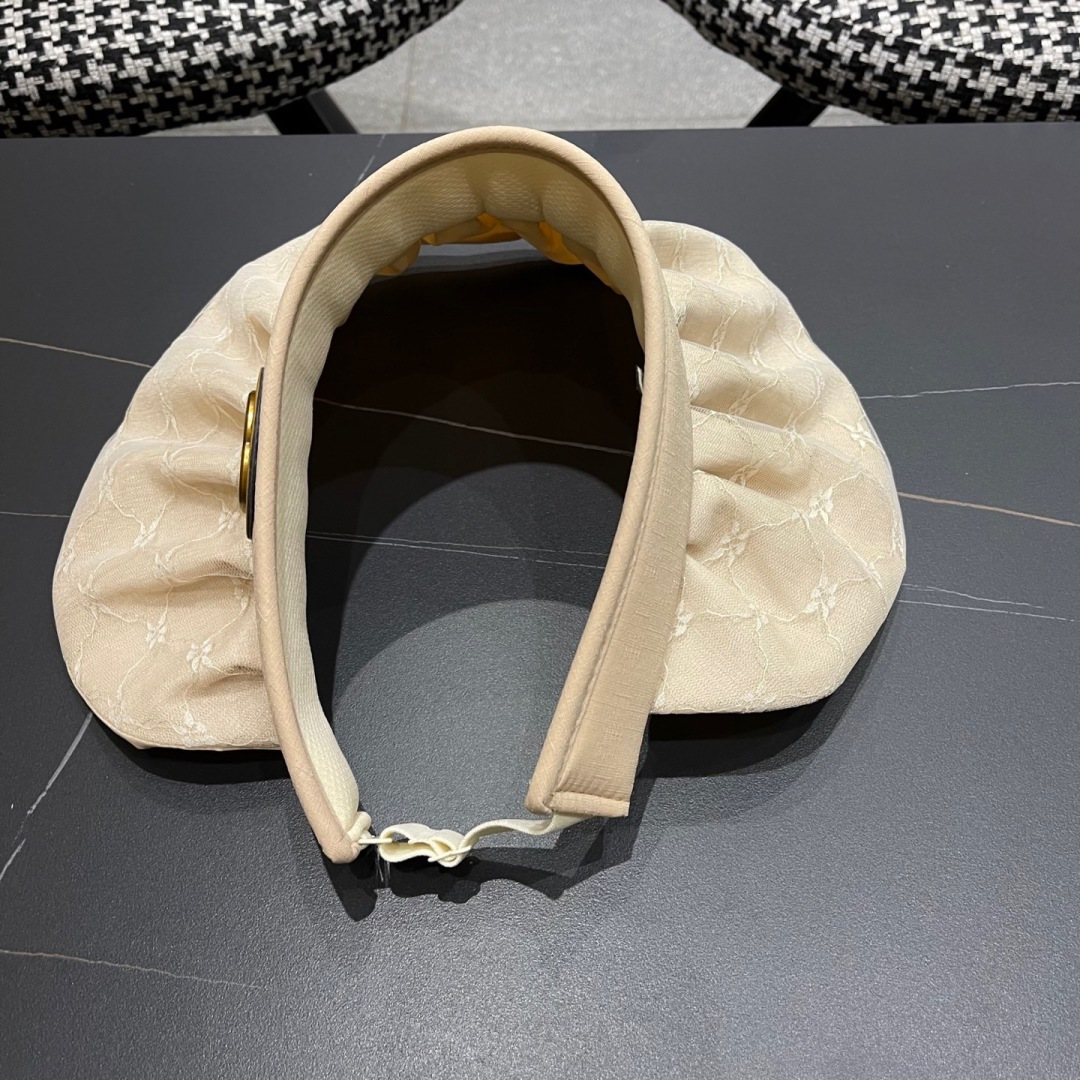  古奇 遮阳帽女防晒防紫外线可折叠太阳帽大帽檐空
顶帽子户外骑车防晒帽