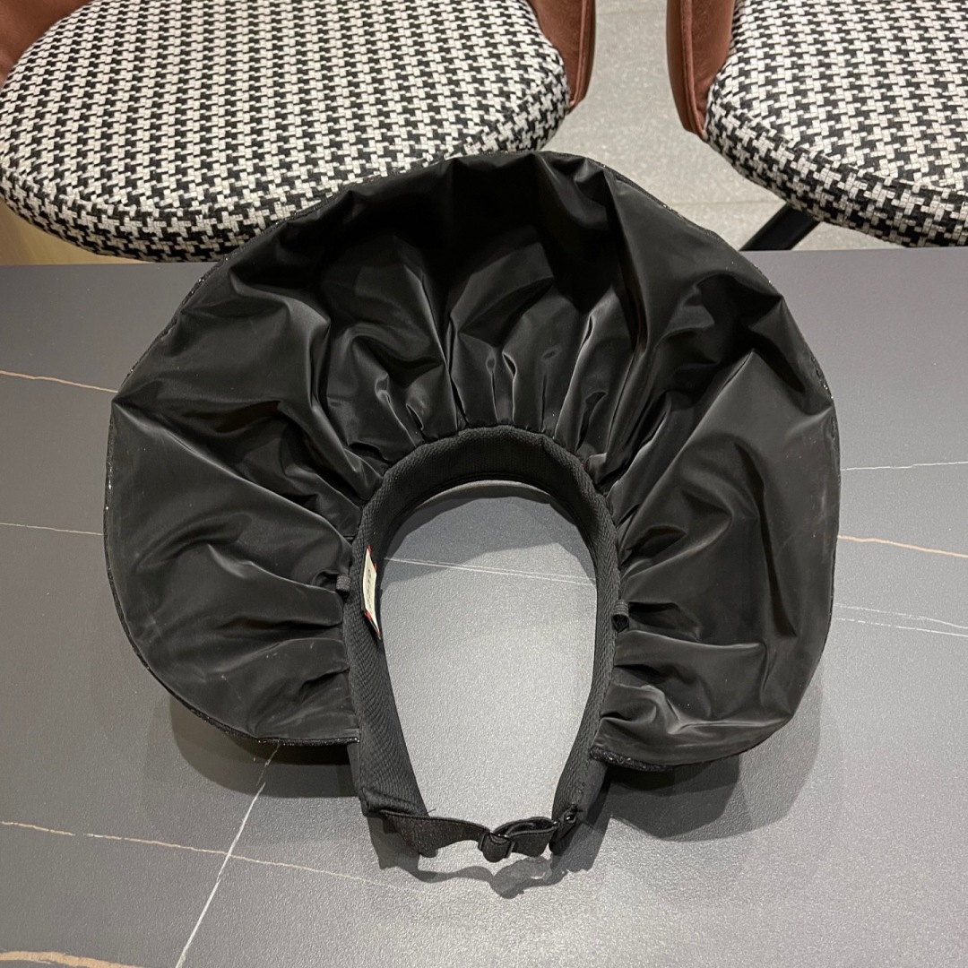  古奇 遮阳帽女防晒防紫外线可折叠太阳帽大帽檐空
顶帽子户外骑车防晒帽